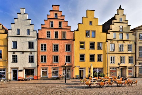 Bürgerhäuser mit Marktplatz Osnabrück