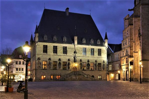 Rathaus mit Standesamt auf dem Marktplatz Osnabrück