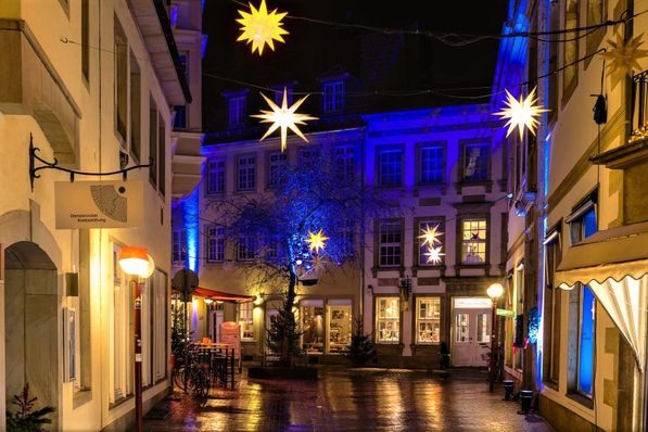Heger Straße in der Weihnachtszeit Osnabrück